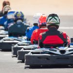 Stag group racing go karts in Dublin