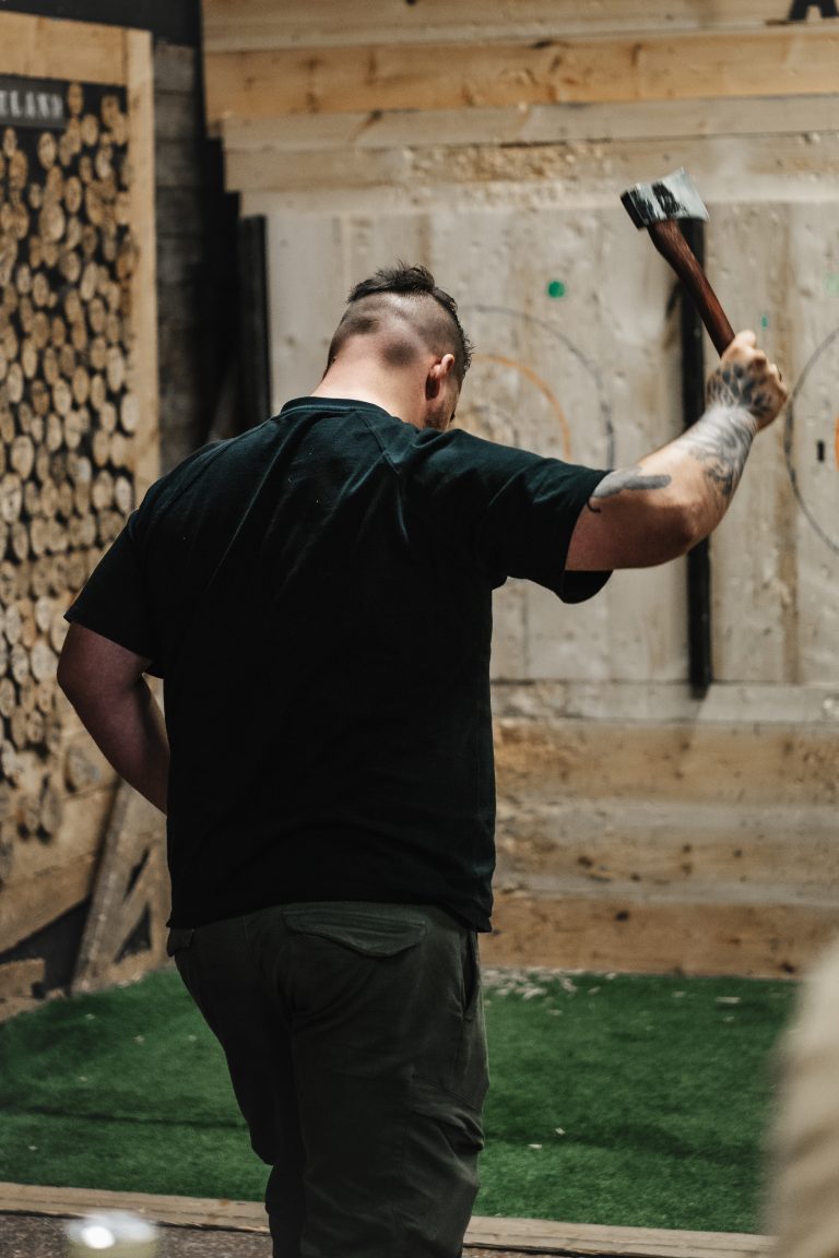 Stag group throwing axes in Dublin