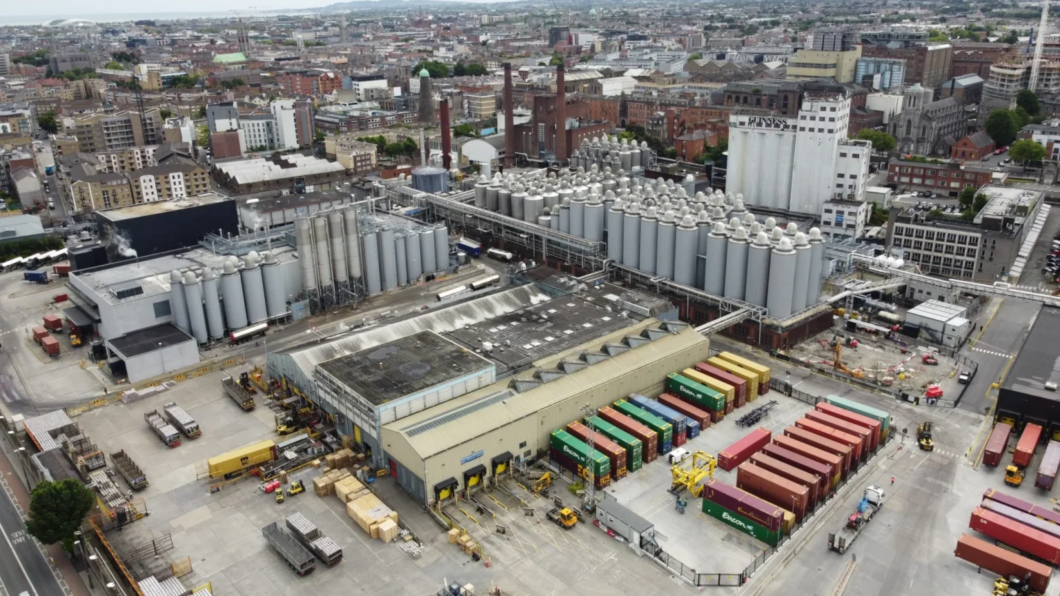 All'interno del birrificio Guinness a Dublino