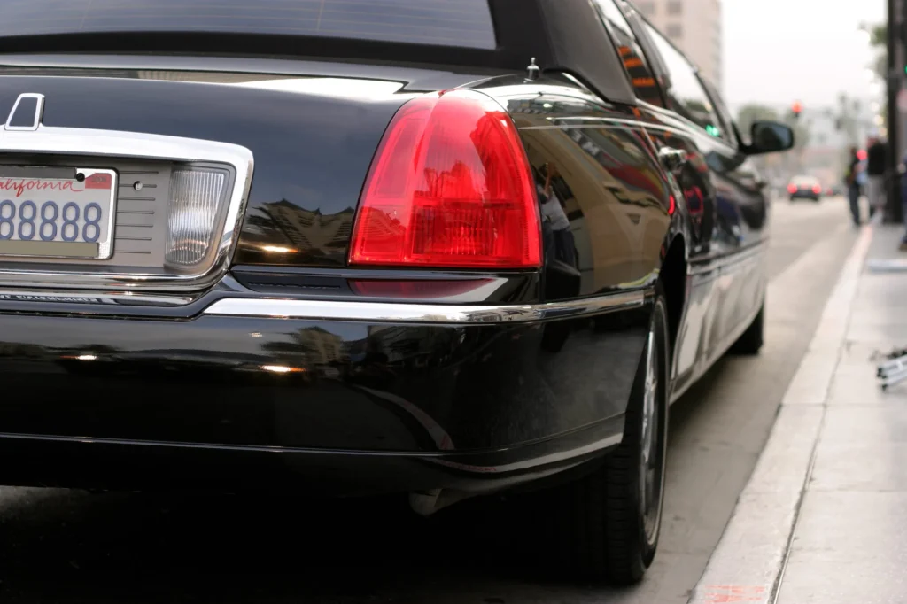 limousine à la promenade des célébrités, hollywood blvd.